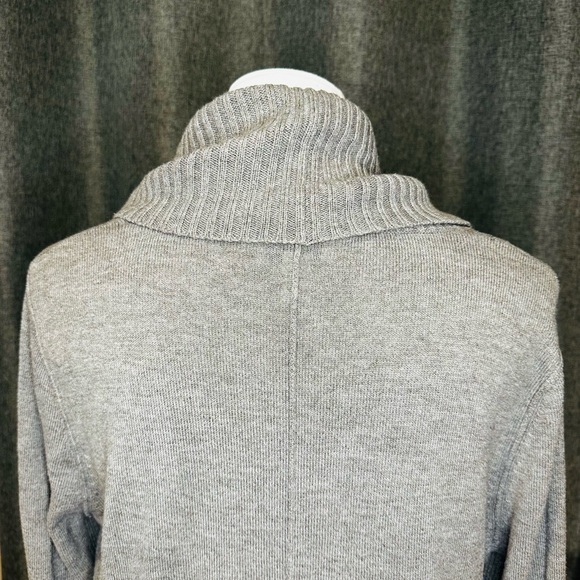 LOFT Soft Heather Gray Cowl Neck Sweater - Picture 7 of 11